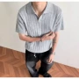 新款修身短袖翻领上衣