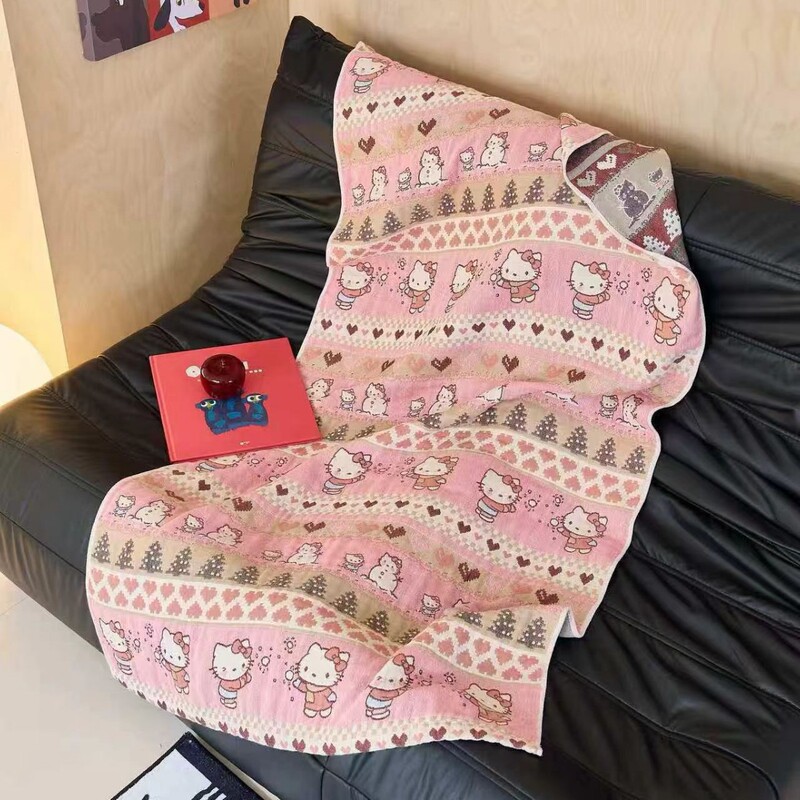 New Cute Cartoon Cotton Gauze Bath Towel, Soft and Comfortable Beach Towel, 75*150 Absorbent Large Bath Towel New Cute Cartoon Cotton Gauze Bath Towel, Soft and Comfortable Beach Towel, 75*150 Absorbent Large Bath Towel