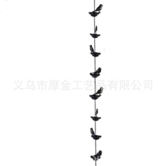 クロスボーダー鉄装飾鳥レインチェーン排水チェーン屋外中庭レトロメタルペンダント装飾装飾品工芸品