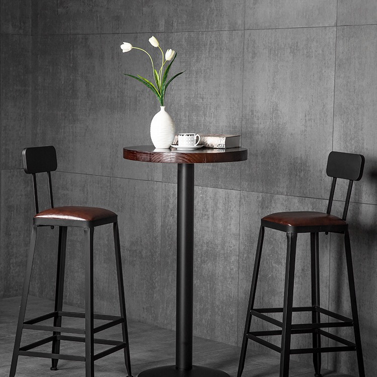 Bar Chair High Stool Iron Household Backrest Bar Stool Table and Chair Modern High Chair Simple Bar Chair High Chair