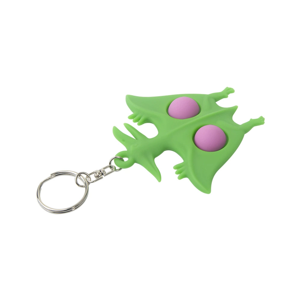 Creative keychain, silicone toy, accessory for keys, backpack, anti-stress, pterosaur