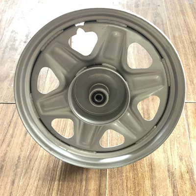 thickened wheel Motorcycle wheel hub - 300-12-drum-brake-front-wheel-6201-bearing-silver