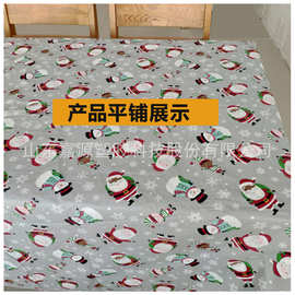 厂家直供 沃尔玛圣诞PEVA复合桌布餐桌布圣诞节日用台布防水防油