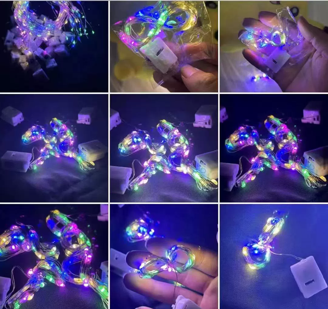 Медная проволока LED гирлянда букет украшение атмосферный цветной светодиодный лента маленькая световая цепь светящаяся цепь подарок украшение световая цепь