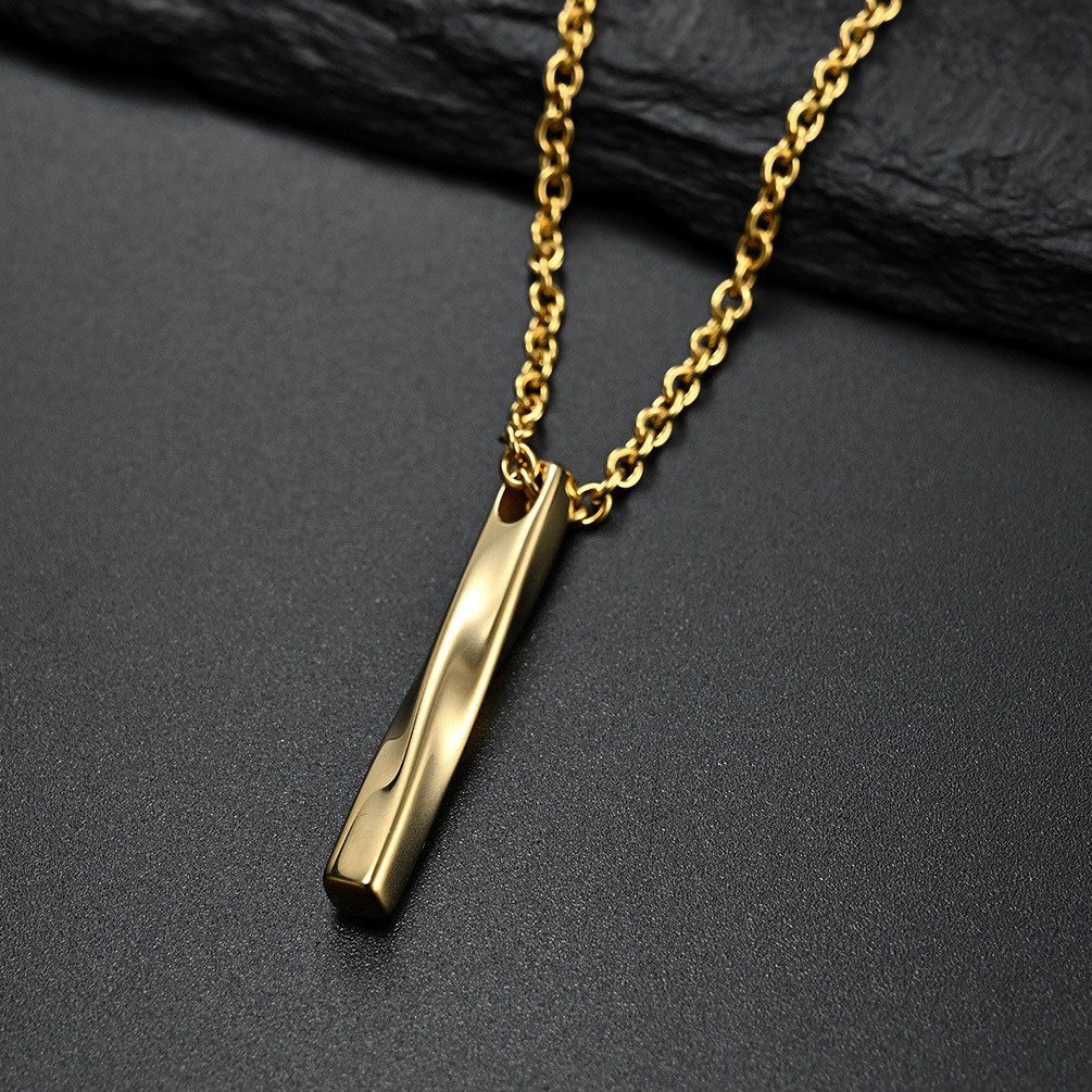 Solid Color Pattern Fashion Solid Color Stainless Steel Pendant Necklace 1 Piece