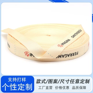 定制品牌英文字母滴胶织带来图防滑印刷涤纶挂带背包织带源头