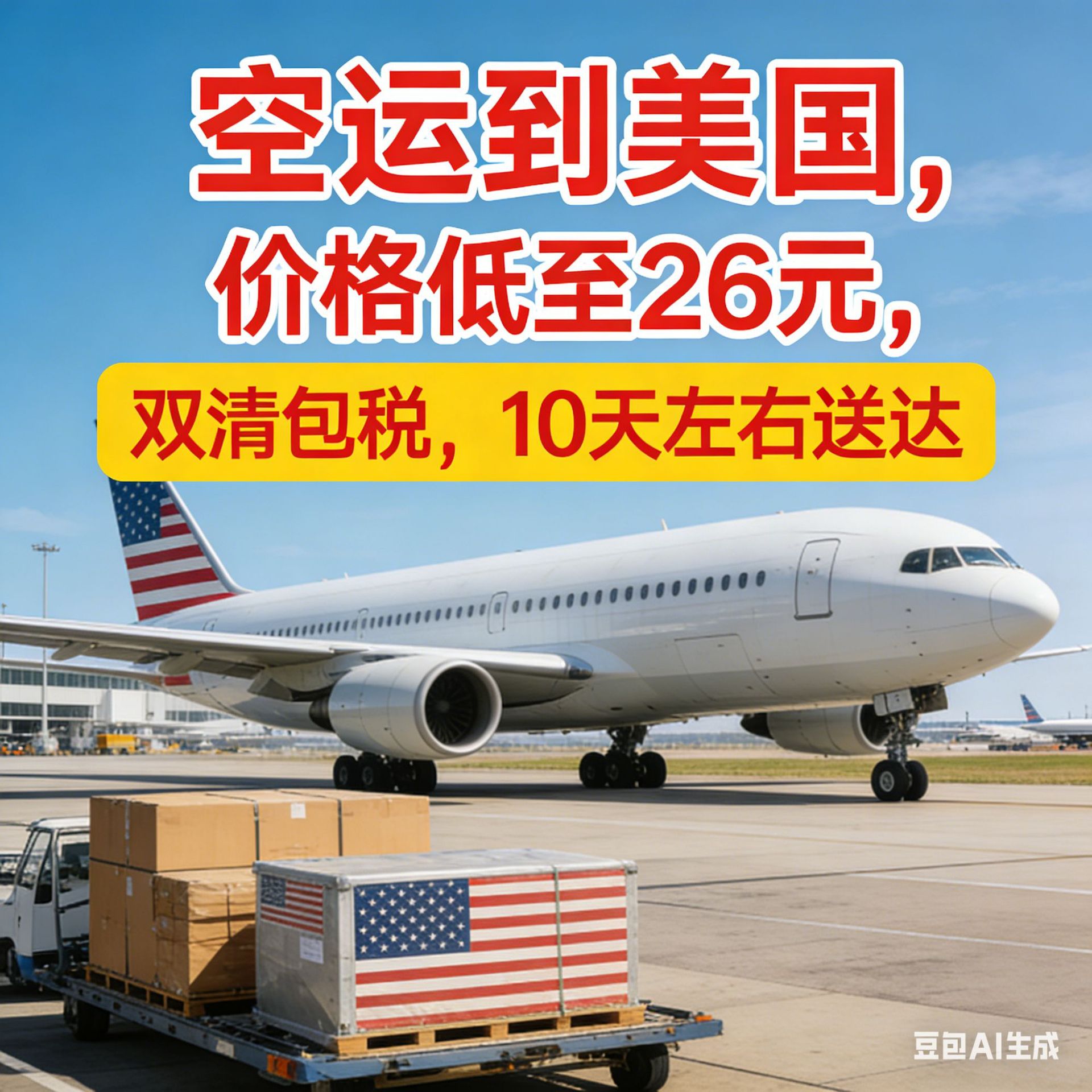 广州国际空运双清包税到美国加拿大墨西哥意大利法国英国免超大费