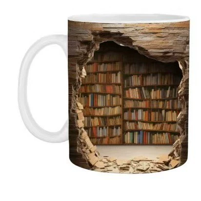 Кросс-бордер новый керамический 3D чашка-поддержка для книг Марк чашка с креативным дизайном пространства Multi-Marks чашка