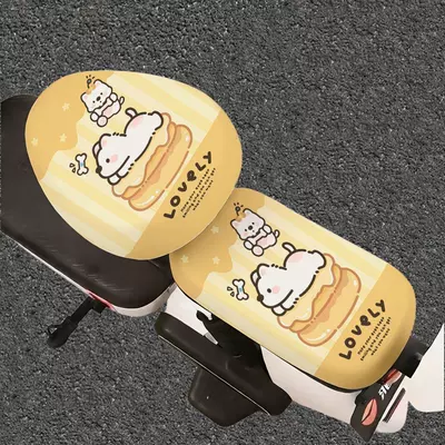 Electric car cushion, seat cushion cover, soft and comfortable - butter-muffin-puppy-front-seat-coverupgraded-material