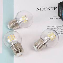 LED small bubble E27 large screw base 5W 7W 9W energy-saving bulb crystal magic bean pendant light E14 three-color color-changing white light