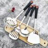 Lake Set Red Pole Stainless Steel Kitchenware Frying Porridge Porridge Spoon Barbecue Fork Home Stir -fried Dicker Set Manufacturer Approval