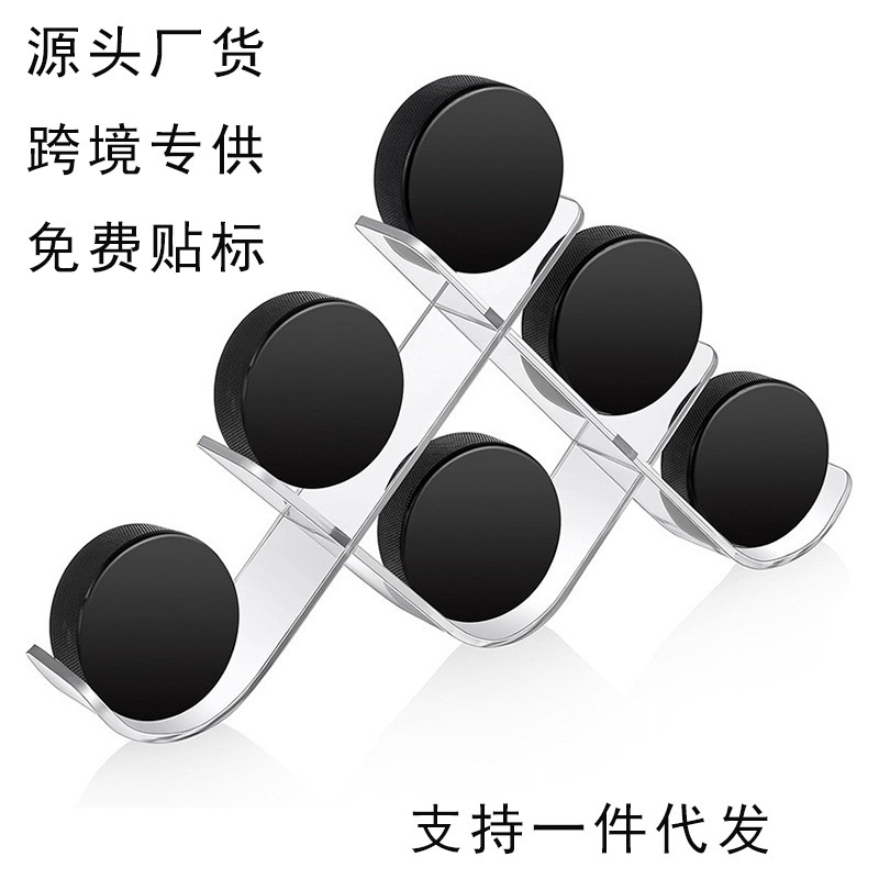 Cross-Border Supply of Multi-Layer Acrylic Hockey Ball Display Stand, Ice Hockey Display Stand, Transparent Acrylic Bracket