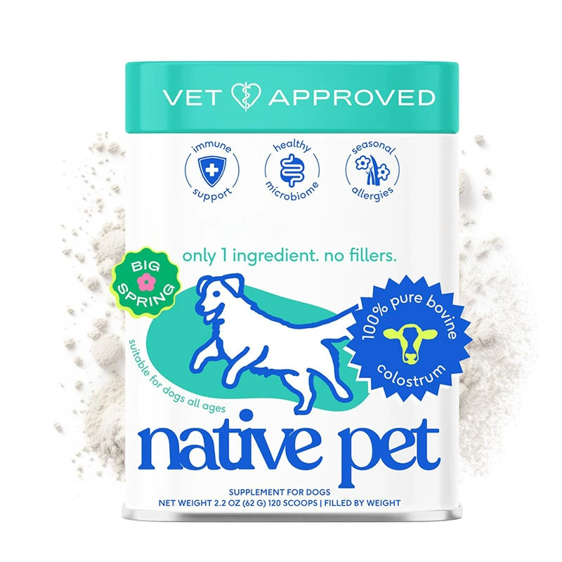 Кросс-бордерное сухое коровье молоко для собак, порошок молозива для облегчения аллергии, возможен OEM