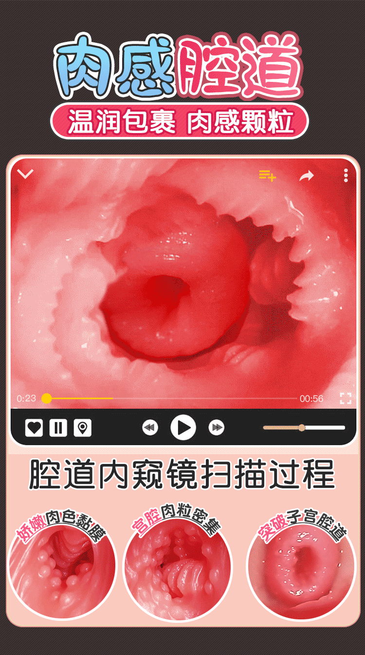 Jiuai Half-Body Male Masturbator with Film Inverted Aircraft Cup, TPE, Manual Control — detail image 3
