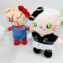 8寸万圣版创意鬼娃酷洛米凯蒂猫万圣礼品毛绒玩具公仔夹机娃批发