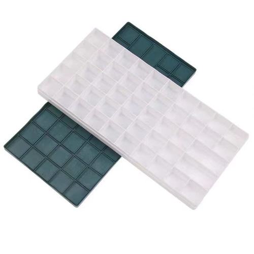 Soft cover paint box palette box 12 24 48 grid student art painting gouache watercolor acrylic sealed palette box