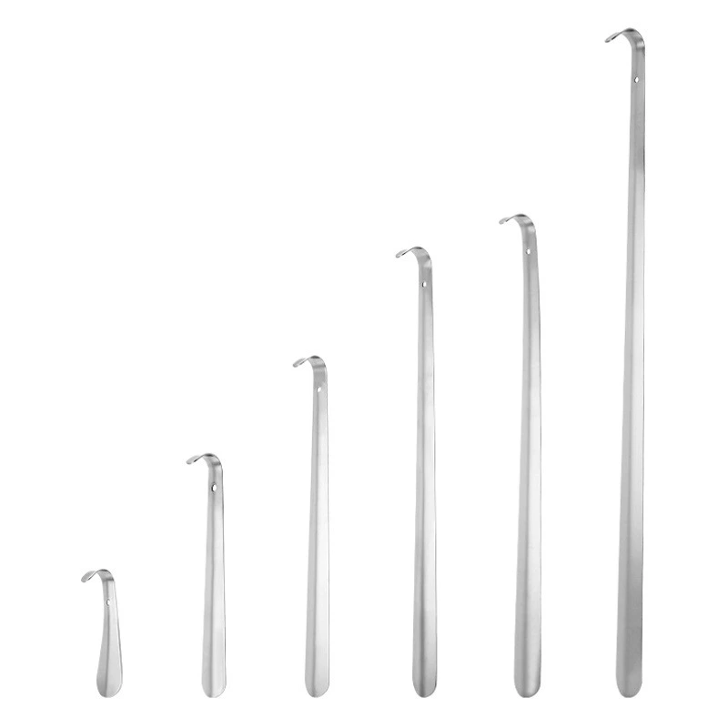 Завод Прямой рожок для обуви из нержавеющей стали ленивые люди, носящие обувь, артефакт в обуви, не сгибаясь, экономия времени и трудобыстрая жизнь