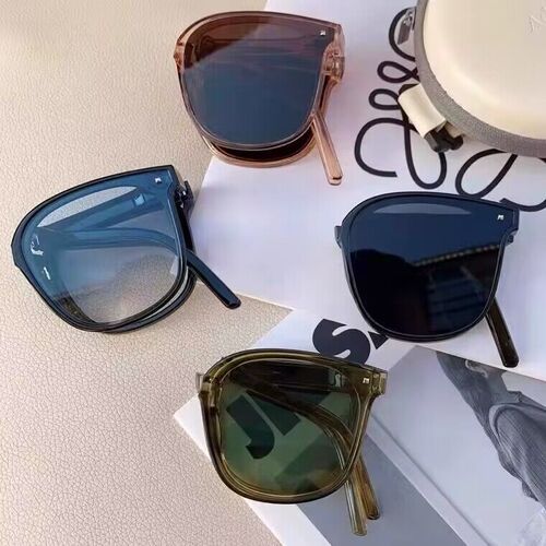 Factory direct sales folding glasses summer sun protection foldable sunglasses women versatile slim style folding sunglasses advanced