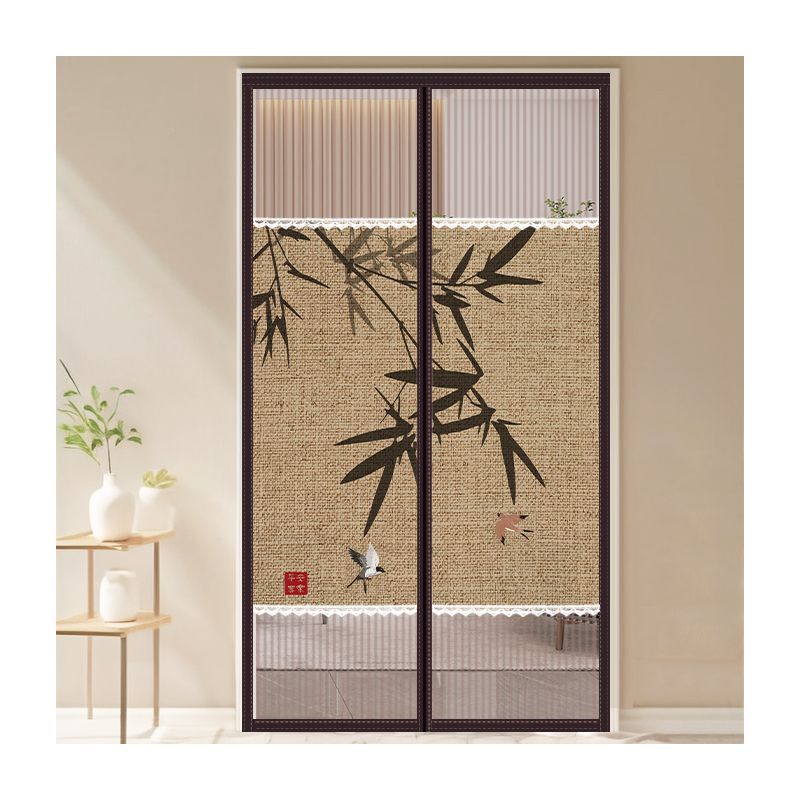 Anti-mosquito curtain privacy curtain stitching pattern diamond net encryption magnetic block magnetic stripe 2025 new Anti-mosquito curtain privacy curtain stitching pattern diamond net encryption magnetic block magnetic stripe 2025 new