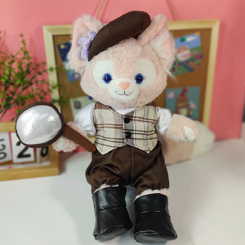 갈색 격자 탐정 남자