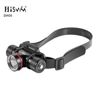 Manufacturer Sells L2 Sst40 New Dh06 Diving Headlight Power Switch Outdoor Diving Lamp Headlight