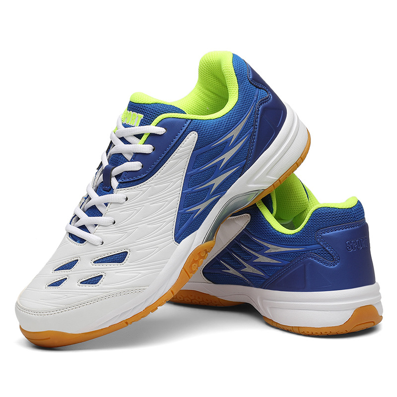Zapatos de entrenamiento profesional transfronterizos zapatos de bádminton de malla hombres y mujeres zapatos de tenis de mesa zapatos de carrera casuales ligeros