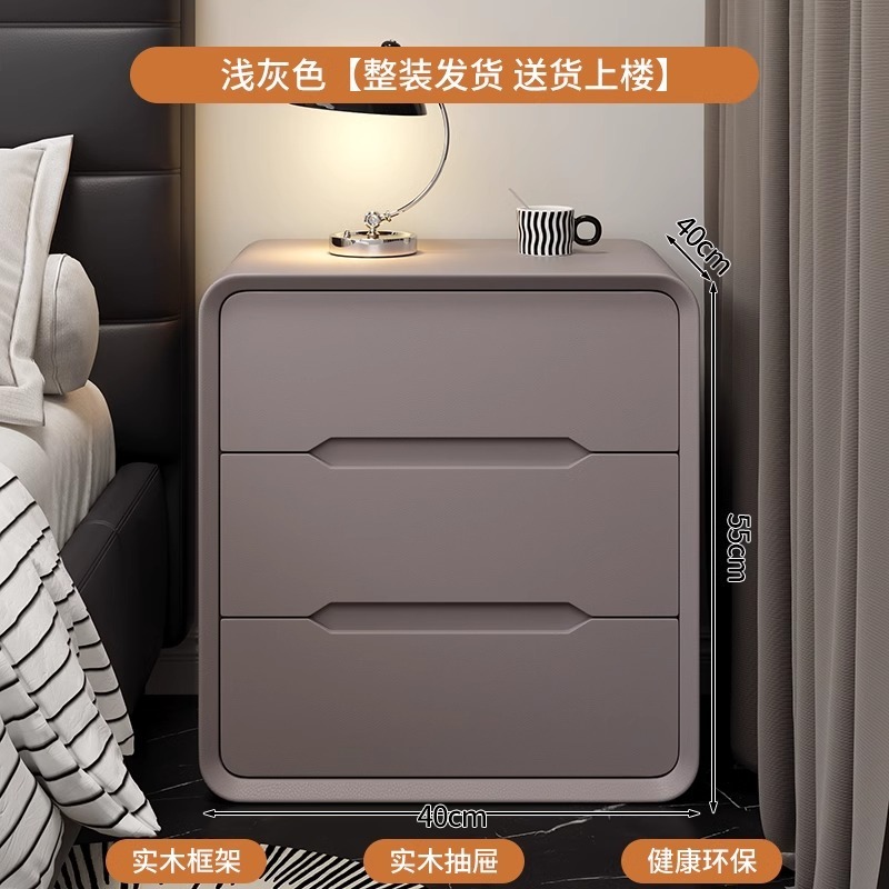 中古风床头柜小户型2025新款实木出租屋家用卧室床头置物架床批发|undefined