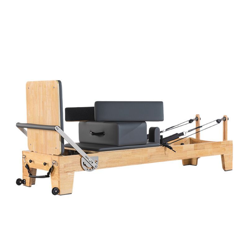 Lugar de fábrica estudio de yoga pilates de cinco piezas equipo grande barril de escalera mujer modelado roble pilates cama central