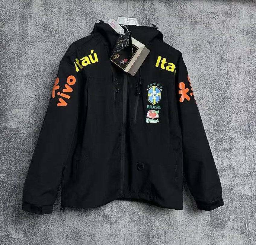 Nuevo fútbol de doble cara chaqueta de algodón Brasil París México Arsenal Alemania BairbaL impermeable