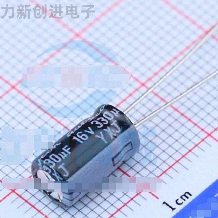 16YXJ330M6.3X11描述330uF 16V电解电容器