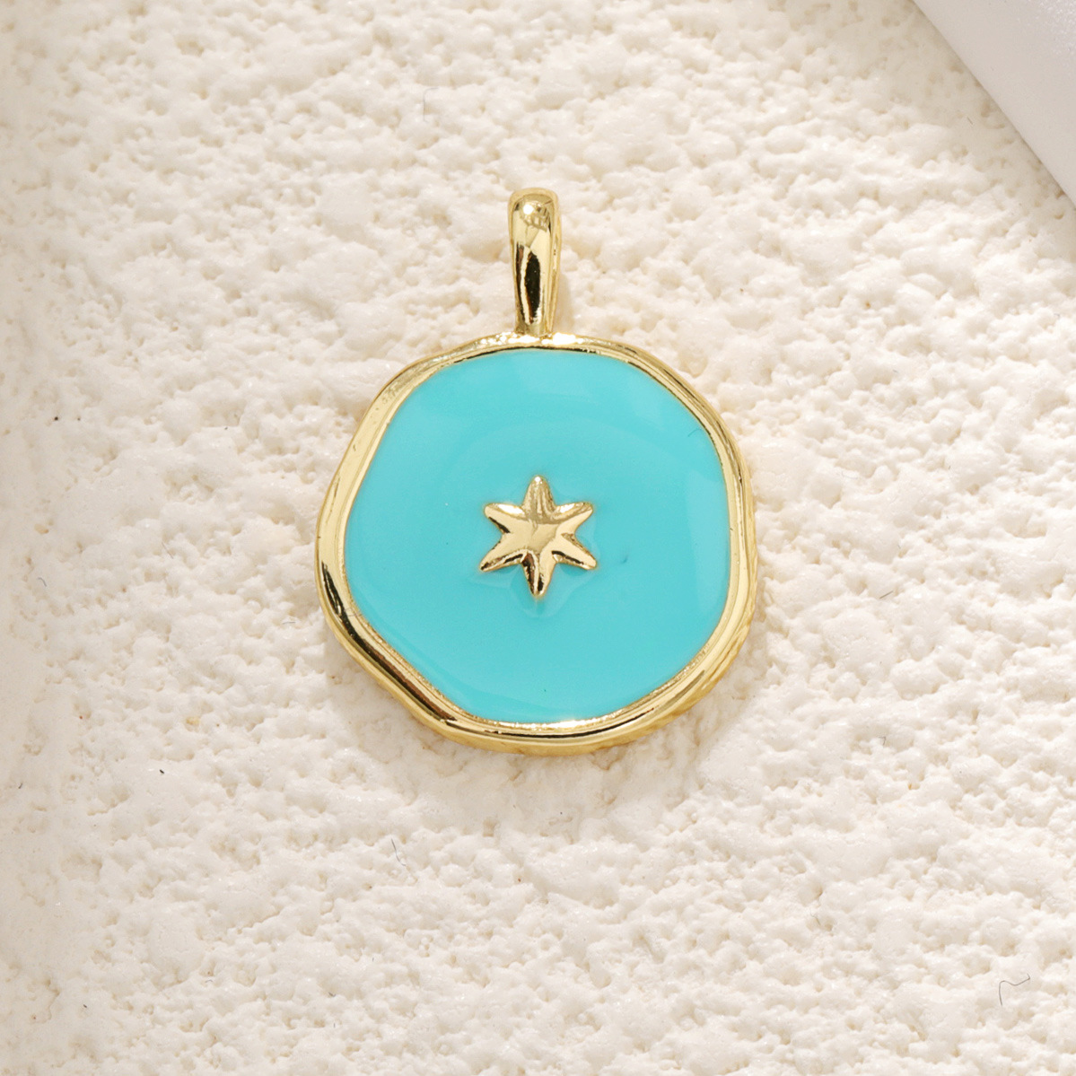 3g Weight Pendant Jewelry Making Type 18*9.3mm Jewelry Making Size DIY Jewelry Accessories Classification 1 Piece Quantity Copper Material Conch, Rudder Pattern Polished Finish Enamel Design Marine Style Style 1 Piece 18*9.3mm Copper Conch Rudder Polished Pendant 19