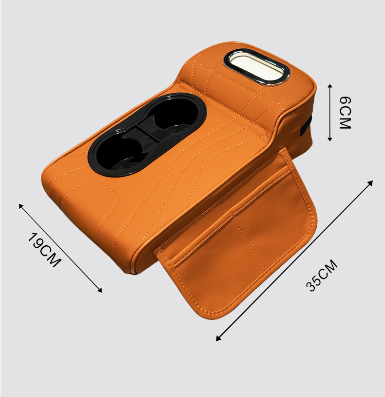 Car Armrest Box Booster Pad Protective Cover Universal Double Cup Holder Storage Box Tissue Box Central Car Elbow Rest Pad