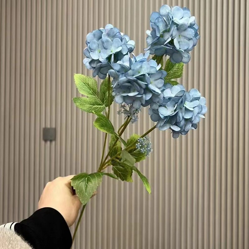 蓝色系仿真花婚礼婚庆场地场景布置道具装饰花艺花材花束假花批发|undefined