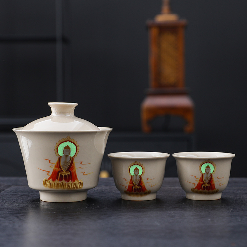 カップレトロ草木灰無相敦煌主人杯陶磁器家庭用工夫茶器個人お茶専用品茗|undefined