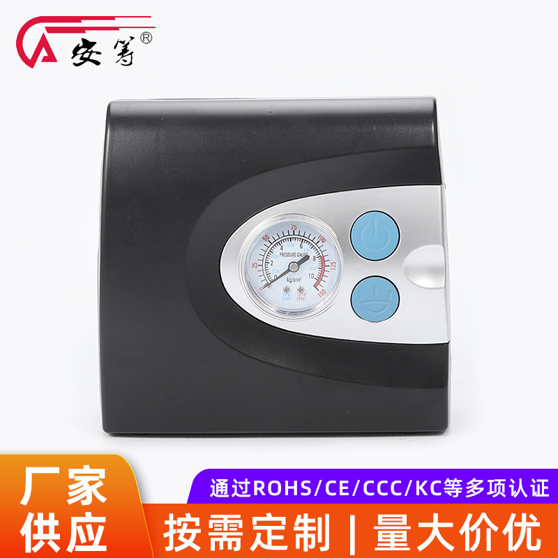 厂家批发指针带应急灯充气泵 单缸轮胎充气测胎压车用打气泵