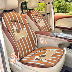 秋と冬のカーシートクッション、ハイエンド、かわいい漫画の車、暖かい滑り止めシートクッション、豪華な厚みのあるカーシートクッション