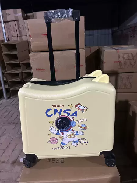Cross-Border 20inch Children's Cycling Luggage, Children's Trolley Suitcase, Lightweight Spinner Suitcase with Logo Printing Wholesale
