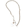 Diamond pendant from pearl, small necklace, design chain for key bag , light luxury style, trend of season