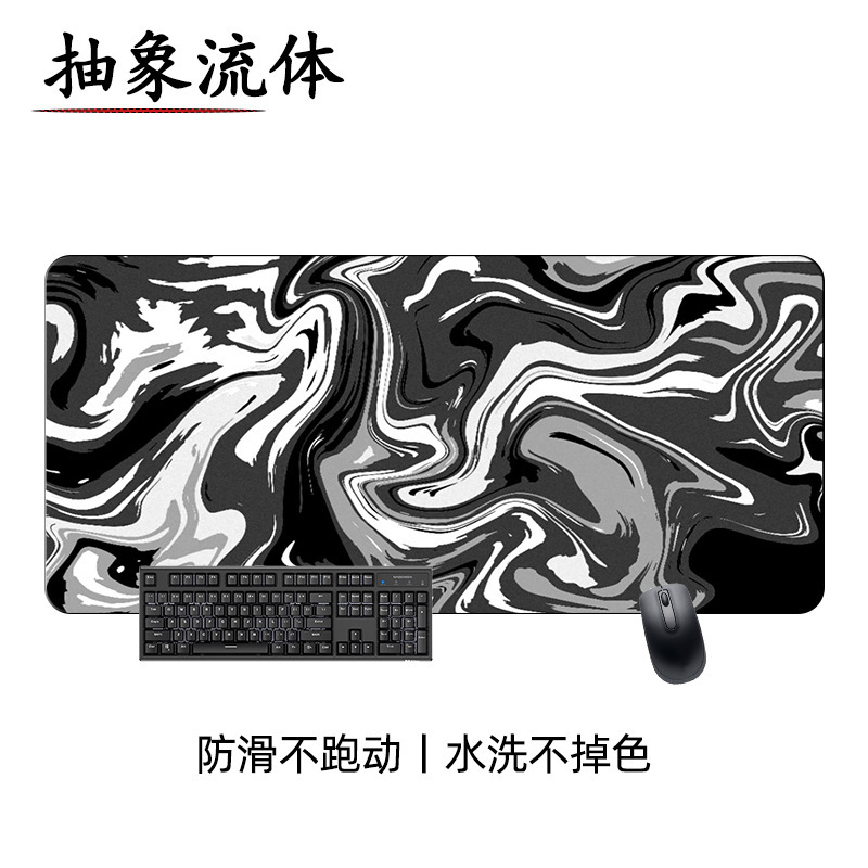 クロスボーダー熱図線流体マウスパッド抽象波紋滑り止め大テーブルパッドゲームキーボードパッド超厚|undefined