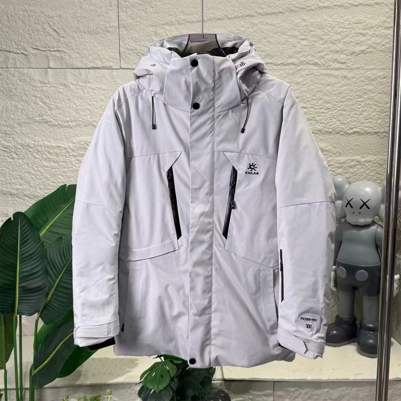KAILAS凯乐石蒙塔纳中长款户外旅行羽绒服情侣款滑雪服帽子可拆卸|undefined