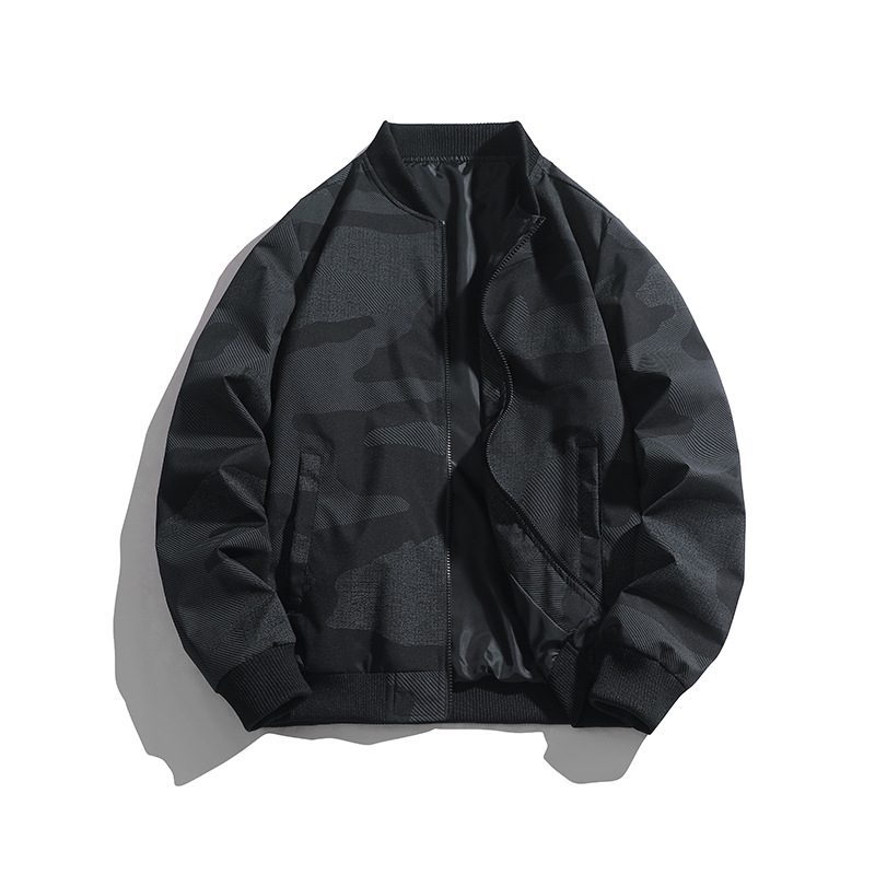 5XL - 8X transfronterizo chaqueta de tamaño grande engordado estilo retro americano chaqueta de piloto marca de moda primavera y otoño