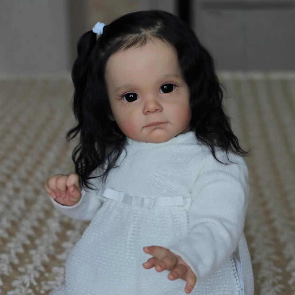 60cm simulación chica Maggi 3D piel exquisita muñeca pintada de alta gama suministro transfronterizo entrega de una sola pieza