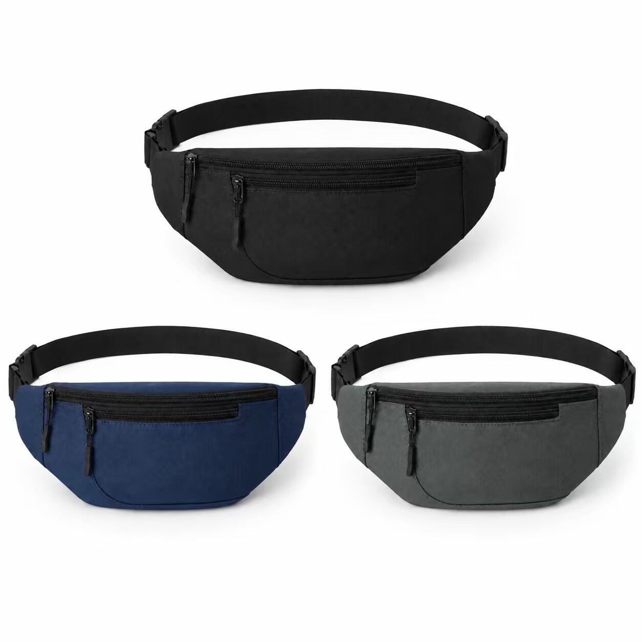 New waist bag for outdoor use, coin and phone pouch, sports and leisure crossbody bag, business wallet, cross-border waist bag wholesale
