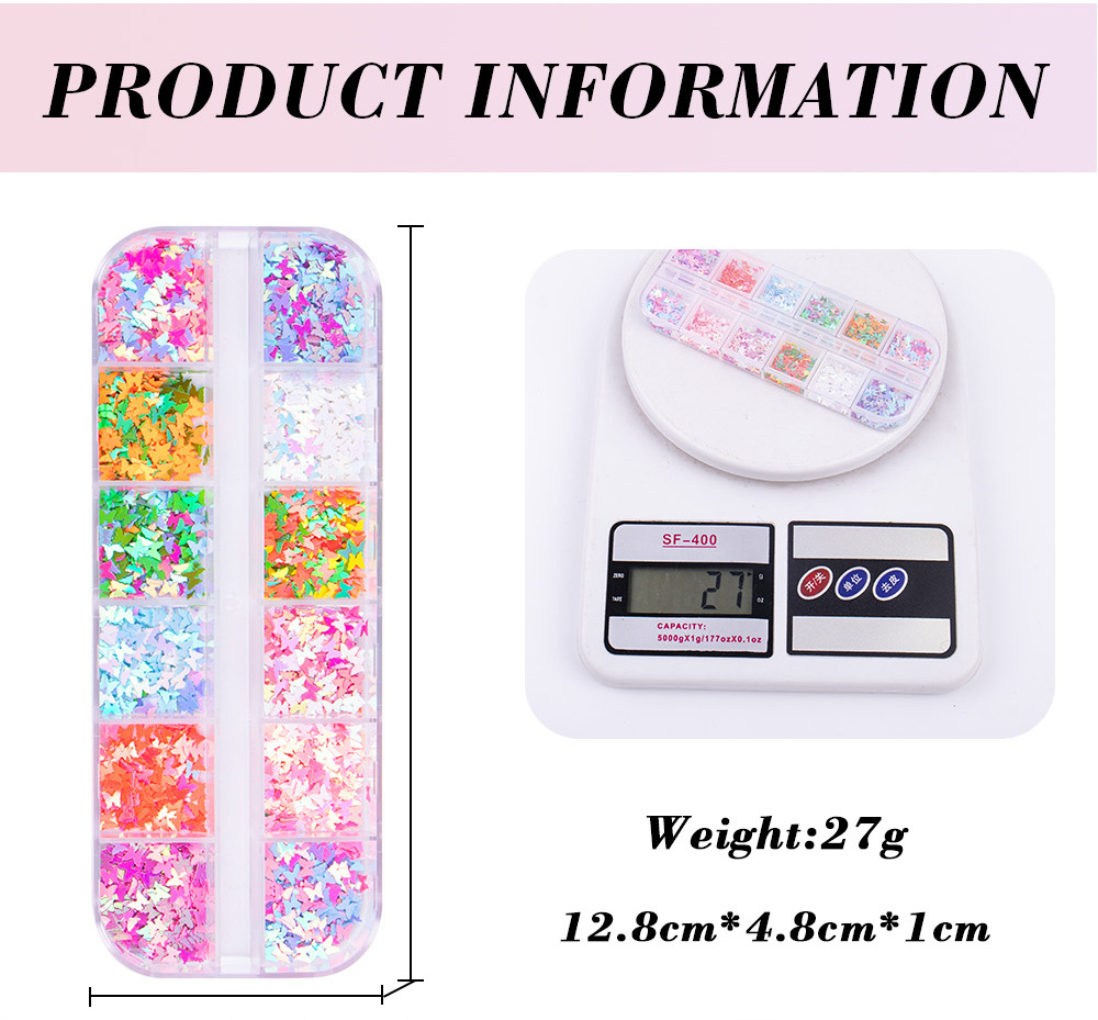 30g Weight Nail Decoration Accessories Nail Supplies See detail page-[15 Books in a Box] Rainbow Horse Keychain Box Quantity Sequin Material Square, Moon, Heart Shape Pattern Simple Style Style Hot 12 Nail Art Too Small Sequins Nail Art Jewelry For Valentine's Day Ultra-Thin Nail Sticker Wholesale 6