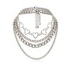 Accessory hip-hop style, set, choker, necklace, chain heart-shaped, European style, simple and elegant design