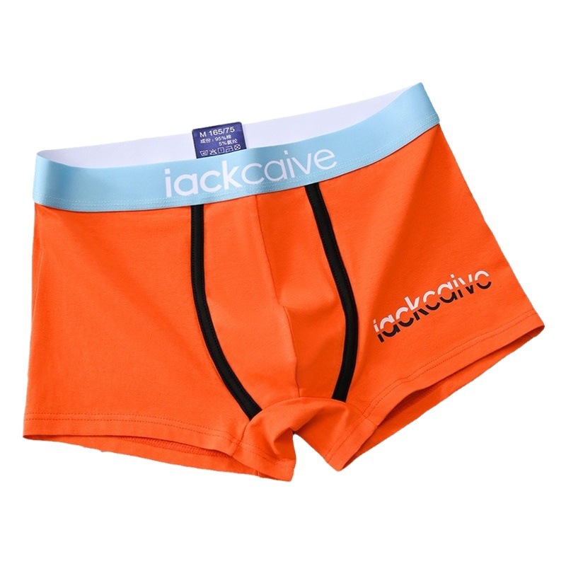 Pure Cotton young men's underwear is soft and comfortable, each piece is individually packaged, one can be ordered, the source manufacturer delivers one piece on behalf