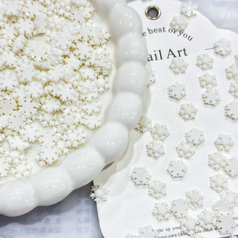 Super Mini Sugar Snowflake Resin Manicure Wearable Nail Earrings Christmas Miniature Landscape Slime Handbook DIY Super Mini Sugar Snowflake Resin Manicure Wearable Nail Earrings Christmas Miniature Landscape Slime Handbook DIY