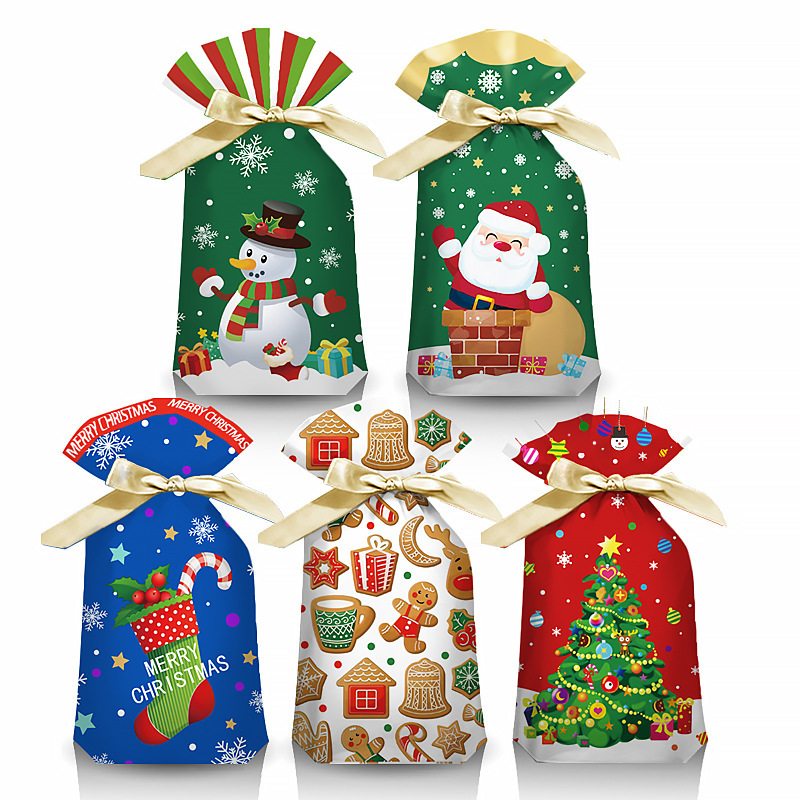 新しい国境を越えたクリスマスプレゼント包装袋リボン巾着袋平安果回礼袋プレゼント袋|undefined