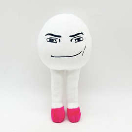 跨境新款 egg run roblox穿高跟鞋的白鸡蛋  毛绒玩偶 公仔玩具