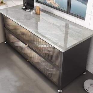 Kitchen Rack Floor-Standing Multi-Layer Microwave Oven Side Storage Storage Cabinet Multi-Functional Wall-Mounted Integrated Bowl Cabinet